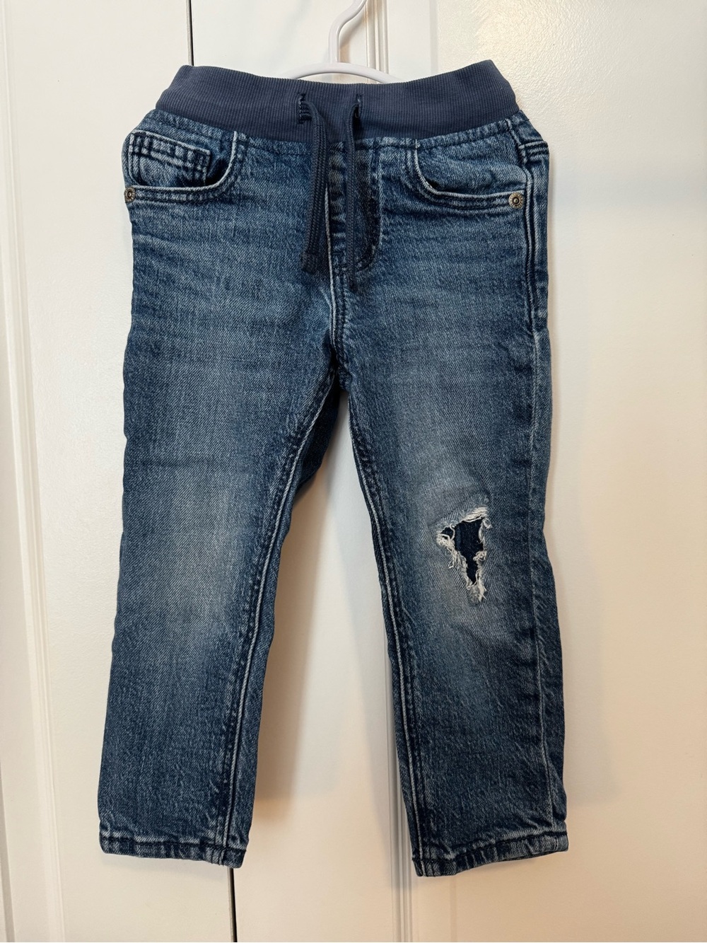 Old Navy Boys Blue Pull-On Jeans with Drawstring Waist